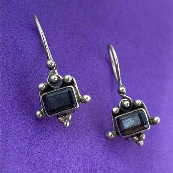 💛 Elegant 925 Black Onyx Earrings - Picture 1 of 4